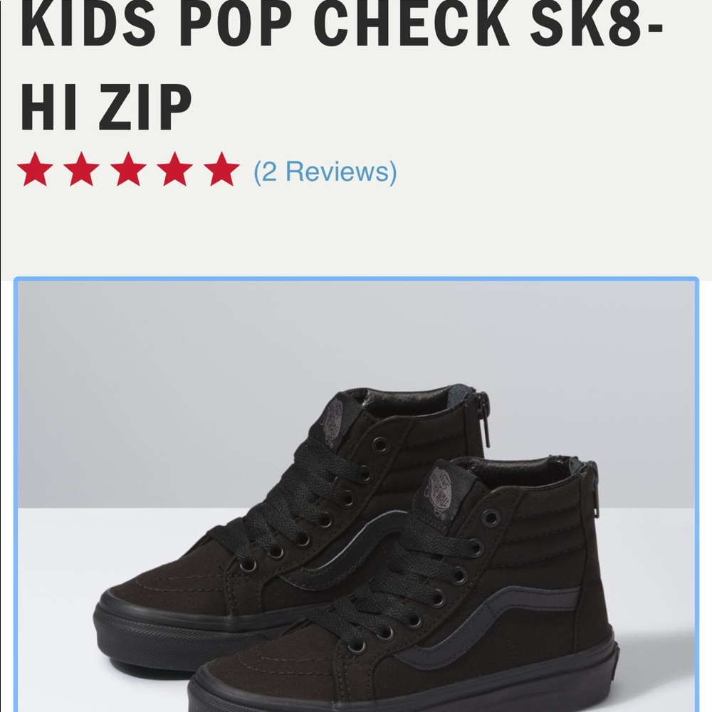 Vans Kids Pop Sk8-hi Zip